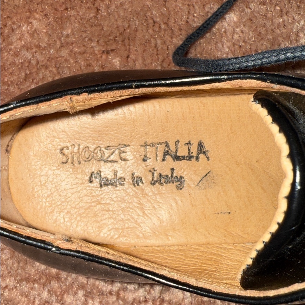 Vero Cuoio Black Kids Dress Shoes - Picture 2 of 4
